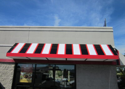 Custom Striped Awning