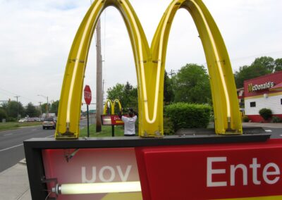 McDonald's Sign Serviced 2